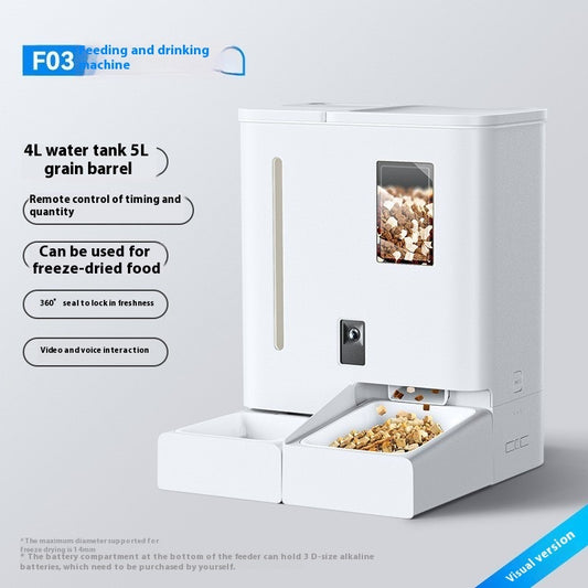 smart video pet feeder