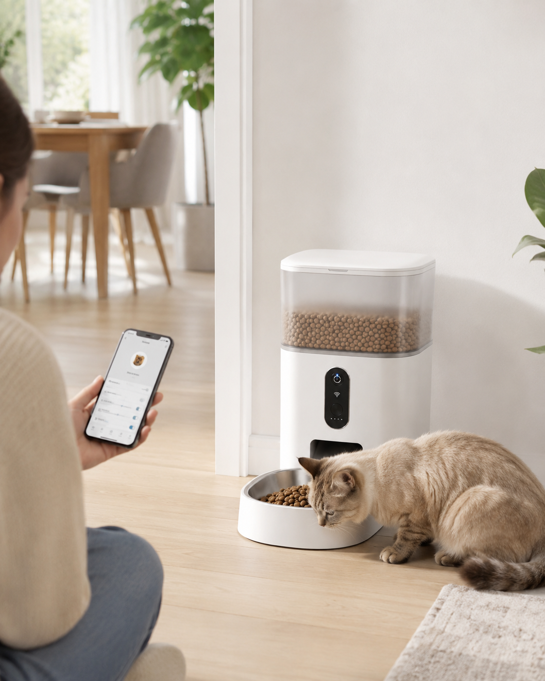 PawCare WiFi Smart Pet Feeder Connected Feeding for Pets
