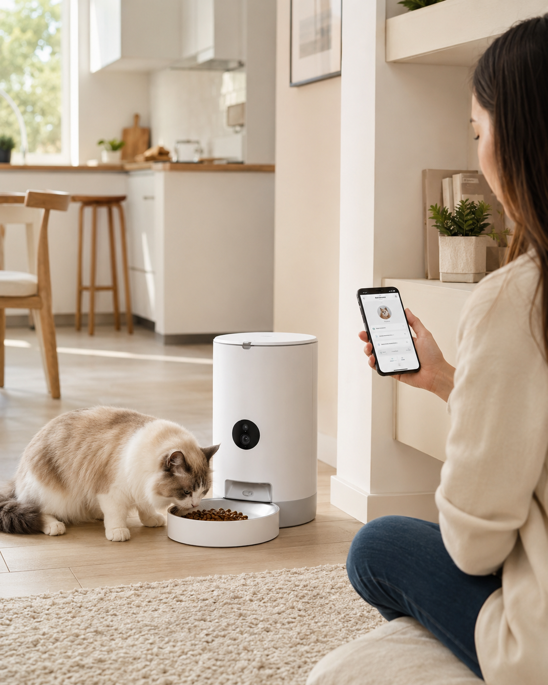 PawCare Automatic Pet Feeder 4L Smarter Daily Feeding