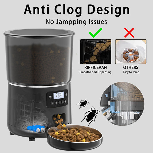 automatic pet feeder for dogs and cats